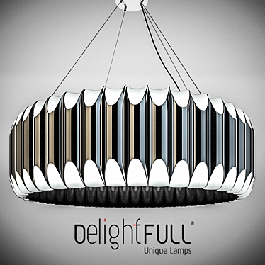 Delightful Galliano Pendant Light 3D model image 1 