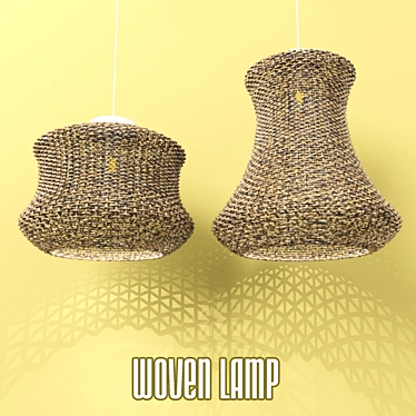 Elegant Woven Pendant Light 3D model image 1 