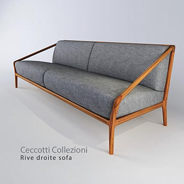 Christophe Pillet Design Sofa: Elegant & Spacious 3D model image 1 