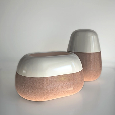Contemporary Roche Bobois Galet Vases 3D model image 1 