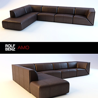 Contemporary Rolf Benz Sofa 3D model image 1 