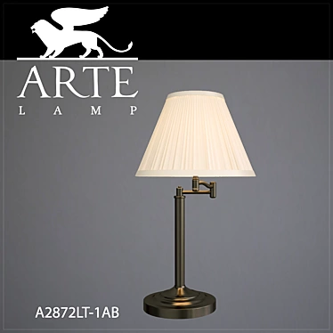 Elegant Bronze Table Lamp 3D model image 1 