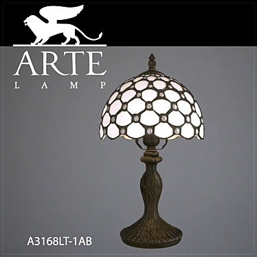 Elegant Glow: Arte Lamp Table Lamp 3D model image 1 