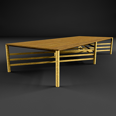 Sleek and Stylish Network Table 3D model image 1 