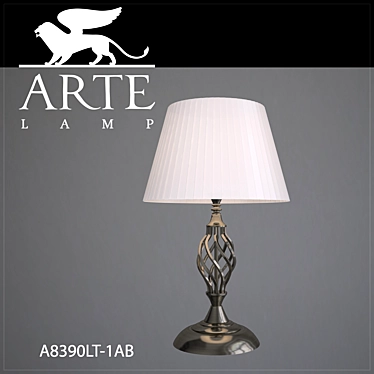 Elegant Table Lamp with Arte Lamp A8390LT-1AB 3D model image 1 