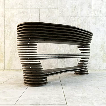 Parametric Hall Table 3D model image 1 