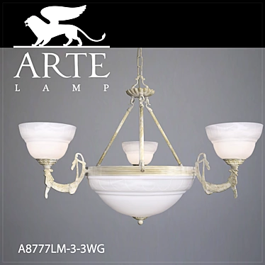 Elegant Illumination: Chandelier A8777LM 3D model image 1 