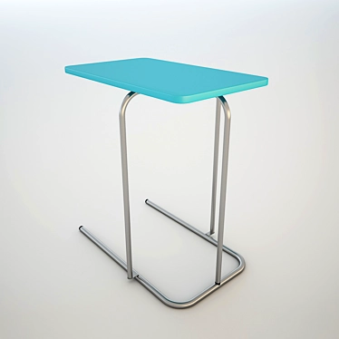 Turquoise Sofa Side Table 3D model image 1 