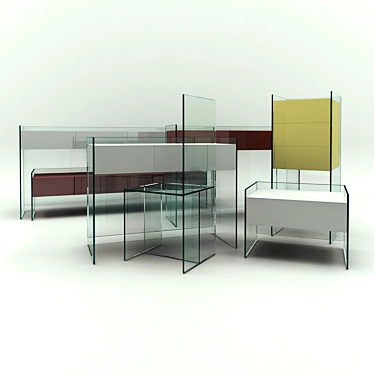 Glas Italia Float

Modern Glass Console with Drawers 3D model image 1 