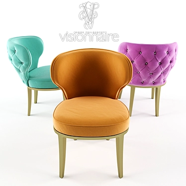 Luxury Ipe Cavalli Zelda Armchair 3D model image 1 