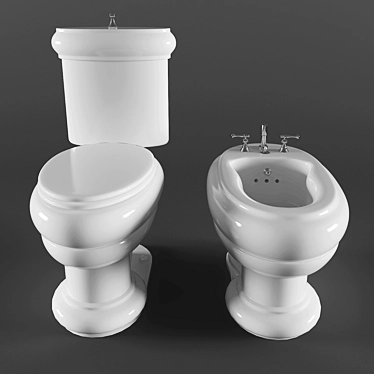 Migliore Bella Toilet & Bidet Set 3D model image 1 