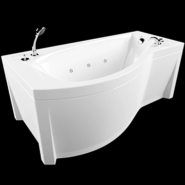 Luxury Bathtub: Vannesa by Radomir 3D model image 1 