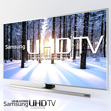 Samsung UE48JU7000: High-Definition Brilliance 3D model image 1 