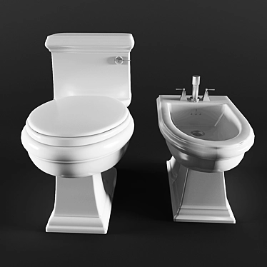 Migliore Bella Toilet & Bidet Set 3D model image 1 