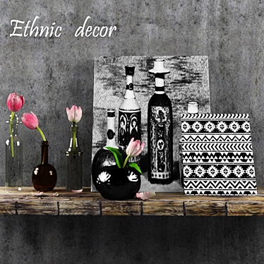 Handcrafted Ethnic Decor 3D model image 1 
