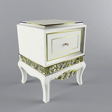 Modern Bedside Table. Compact Design. 3D model image 1 