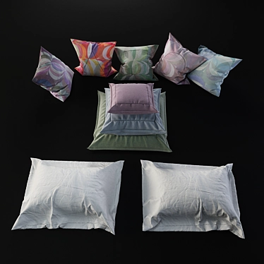 Cozy Cushion Set 3D model image 1 