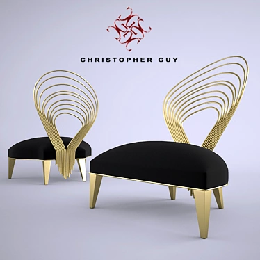 Luxurious Christopher Guy Arpa Chair 3D model image 1 