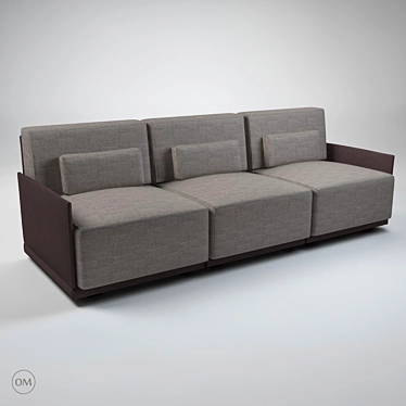 Elegant Dion Sofa by Jorge Pensi 3D model image 1 