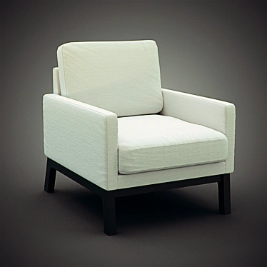 URBN Liva Lounge Chair: Sleek & Stylish Seating 3D model image 1 