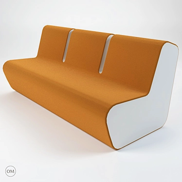 Modern M2 Sofas and Armchair Set 3D model image 1 