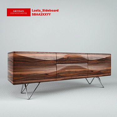 Elegant Lasta Sideboard: Sleek Storage Solution 3D model image 1 