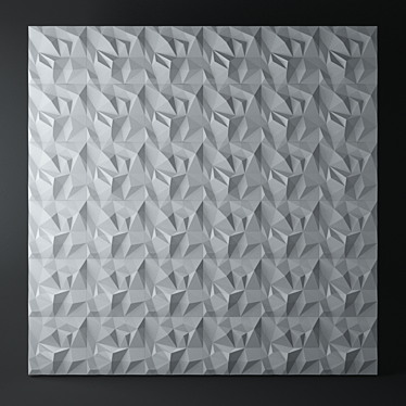 Triangular 3D Wall Art 3D model image 1 