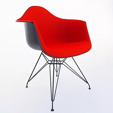 Modern Elegance: VITRA Eames Plastic Armchair 3D model image 1 