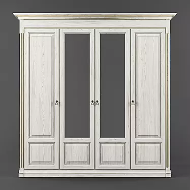 Classic Rosemary Wardrobe 3D model image 1 