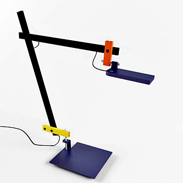 Sleek Office Desk Lamp - Lotek 3D model image 1 