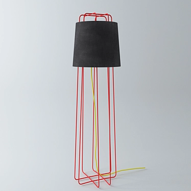 Sleek Standing Light: Modern Floor Lamp 3D model image 1 