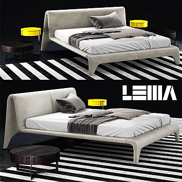 Sleek KIDO lema Bed 3D model image 1 