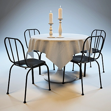 Round table and chairs