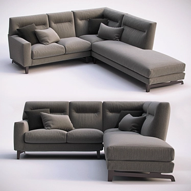 CTS Salotti Haven: Comfortable and Stylish Sofa 3D model image 1 