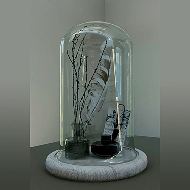 Elegant Glass Cloche - Stylish & Versatile 3D model image 1 