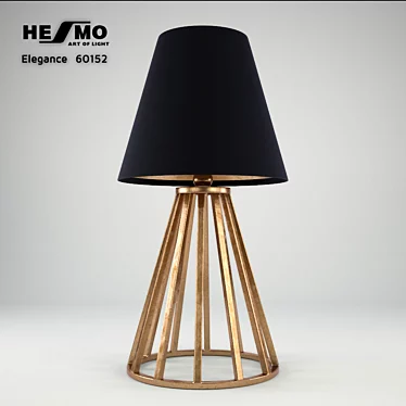 Golden Elegance: Hesmo Table Lamp 3D model image 1 