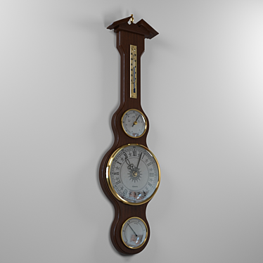 Clock, barometer, hygrometer