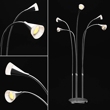 Adjustable Tripod Table Lamp 3D model image 1 