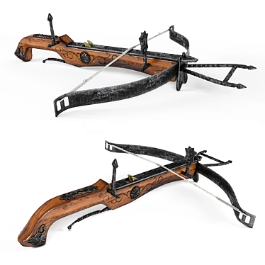 Medieval Decorative Crossbow 3D model image 1 