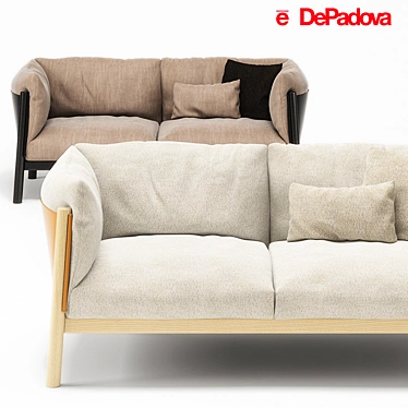 De Padova Yak Sofa: Sleek and Stylish 3D model image 1 