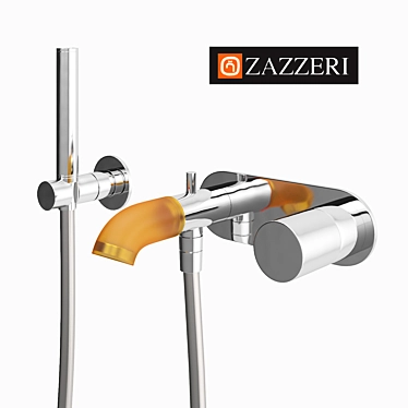 Zazzeri Pop Bath Mixer: Elegant Design, Red Dot Winner 3D model image 1 