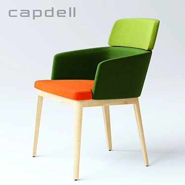 CONCORD Upholstered Chair by Capdell 3D model image 1 