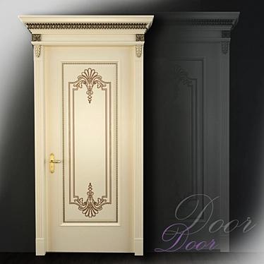 Elegant Klassik Door 3D model image 1 