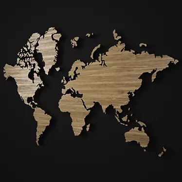 3D World Map: Explore the Globe 3D model image 1 