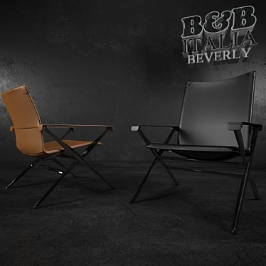 B&B ITALIA Baverly Chair - Italian Luxury in Your Home 3D model image 1 