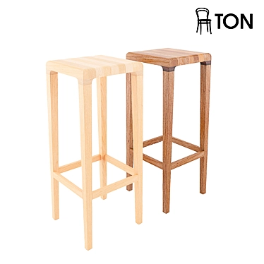 Elegant TON Barstool: Rioja 3D model image 1 