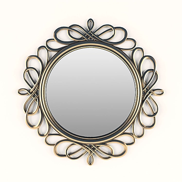 Sleek Plexus Mirror 80x80cm 3D model image 1 