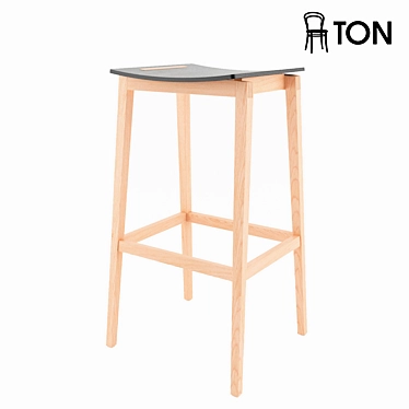 Elegant Stockholm Barstool: Modern Design 3D model image 1 