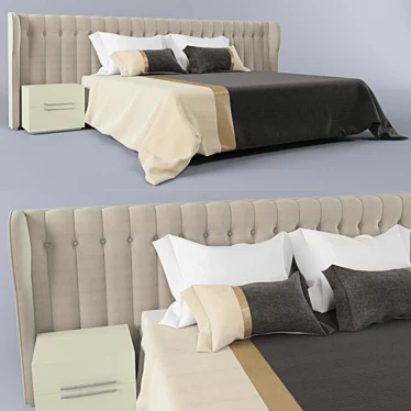 ComfortMax Bed: Dream in Style 3D model image 1 