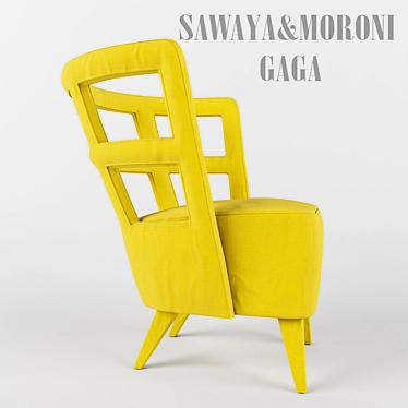 GAGA Chair: A Stunning Creation by SAWAYA&MORON 3D model image 1 